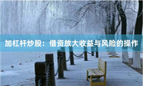 加杠杆炒股：借资放大收益与风险的操作